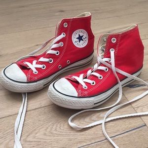 Women’s Red High Top Converse
